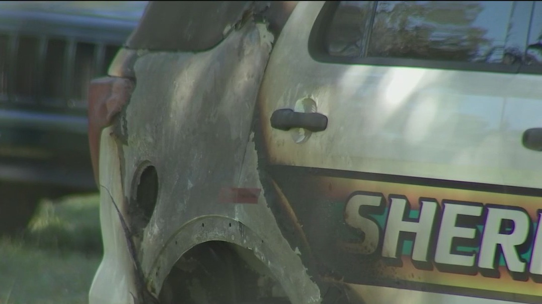 'Professional arsonist' arrested for setting patrol car on fire